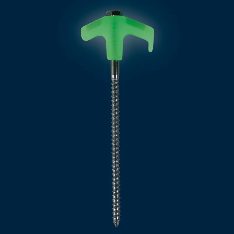 Pegs & Poles<OZtrail Screw In Tent Peg Set 25 Piece Glow in the dark