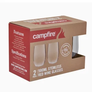 Kitchenware & Tableware<Campfire Tritan Stemless Red Wine 590ML 2 Pack