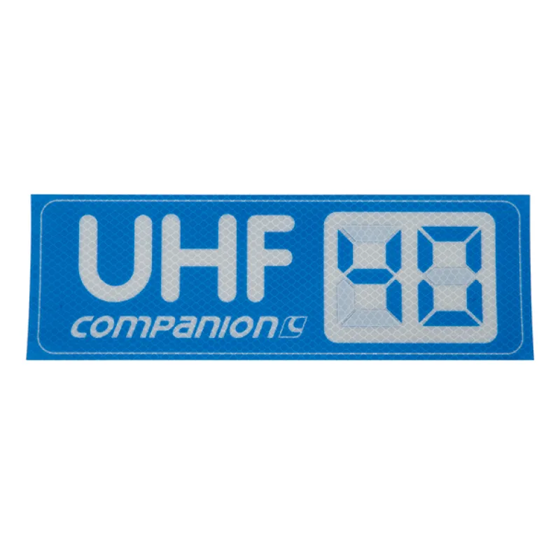 Accessories<Companion UHF Channel Sticker