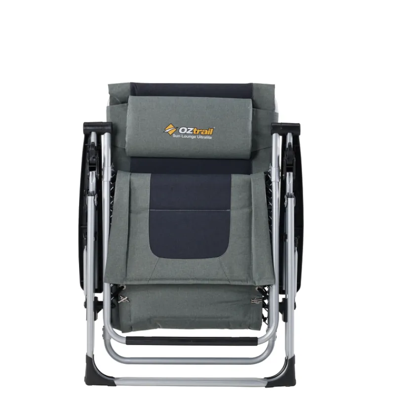Chairs<OZtrail Ultralite Sun Lounge - Navy
